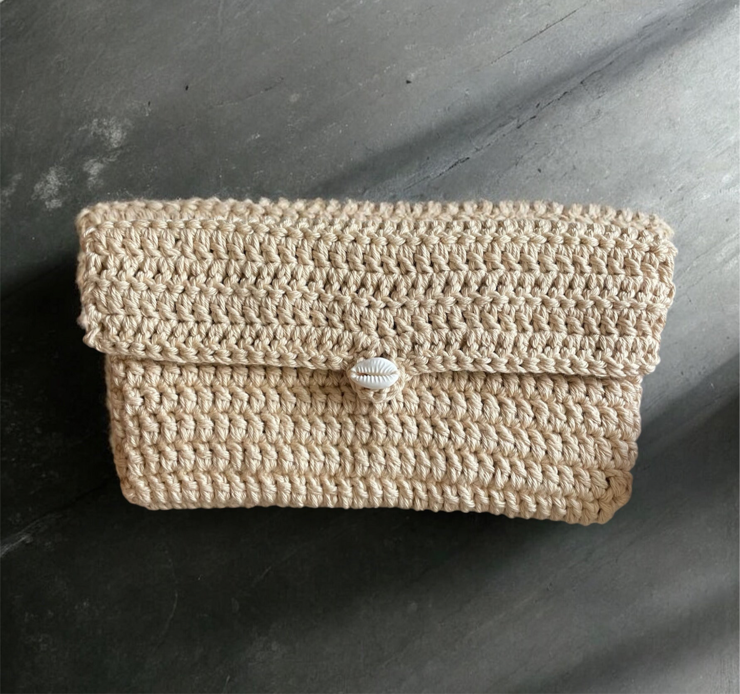 Pochette Cauri beige
