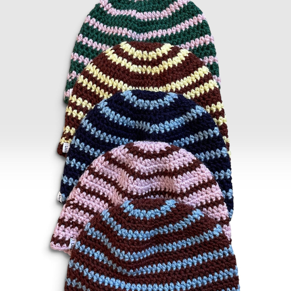 Le Bonnet rayé - Bleu