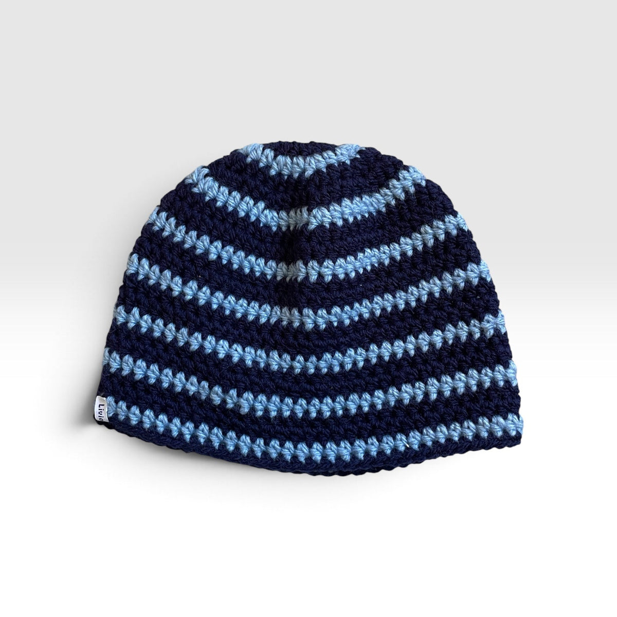 Le Bonnet rayé - Bleu